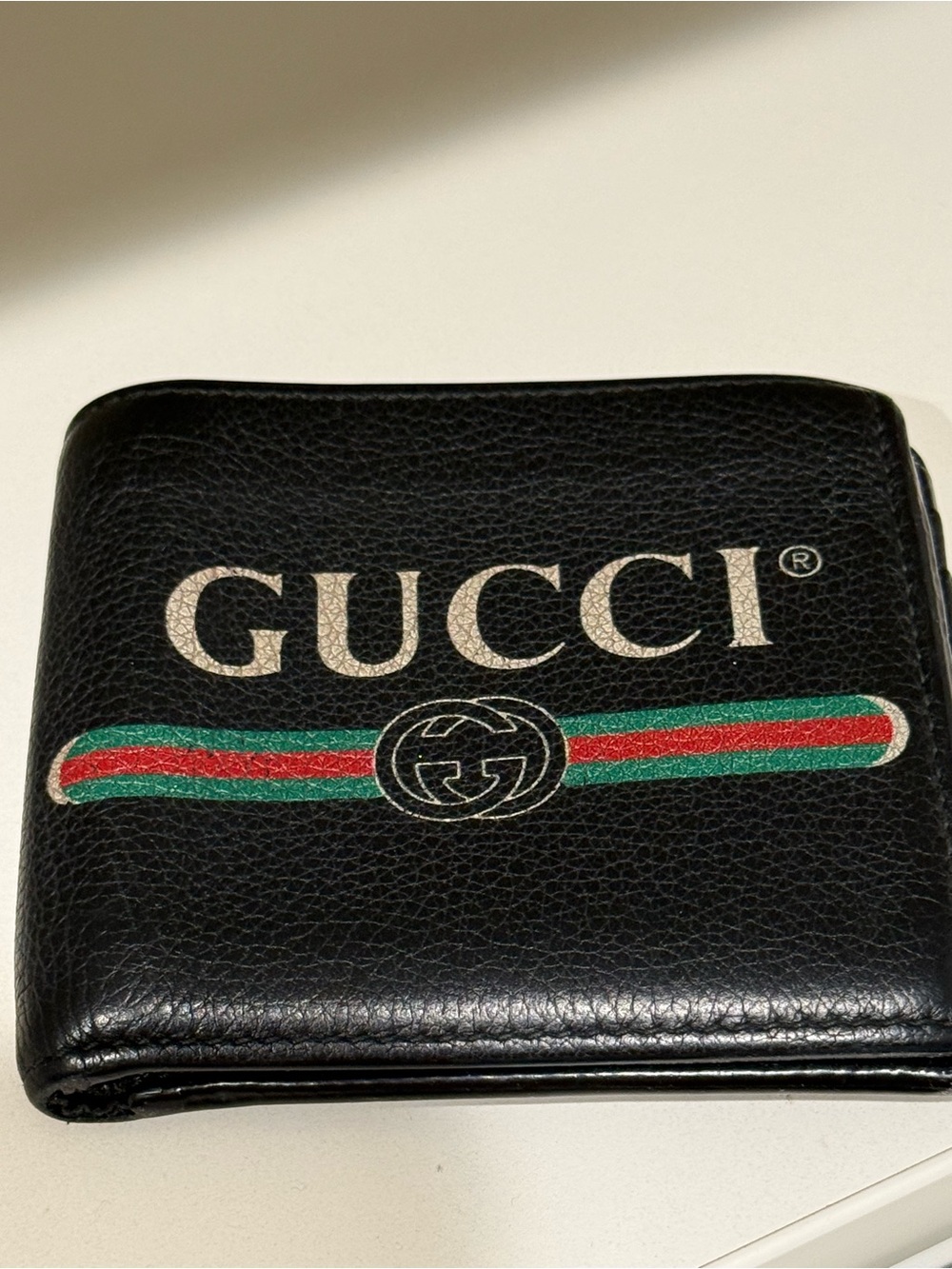 Gucci Print bifold leather Wallet authentic